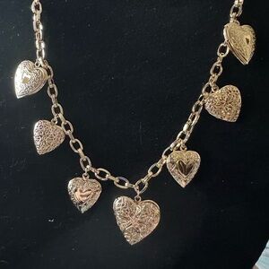 Charmed Gold Heart Necklace